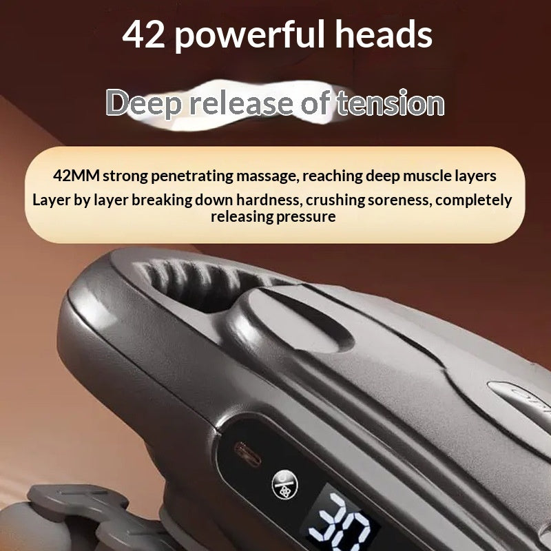 42-in-1 Electric Deep Tissue Massager For Muscle Relaxation In Shoulder, Neck, And Lumbar